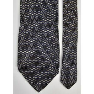 Paolo Designed By Paolo Gucci Necktie 100% Silk Hand Finished Made In Italy Blue